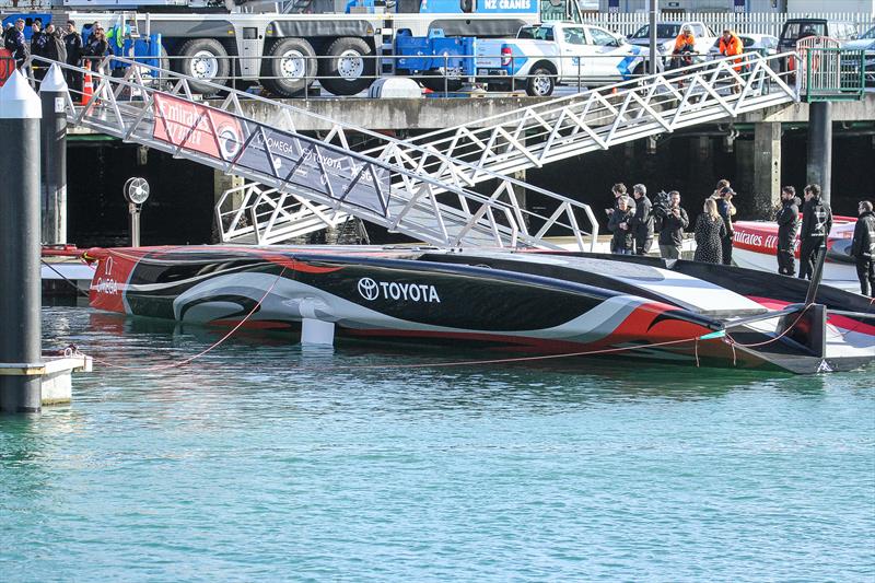 Emirates Team New Zealand launch the world's first AC75, Auckland, September 6, - photo © Richard Gladwell / Sail-World.com