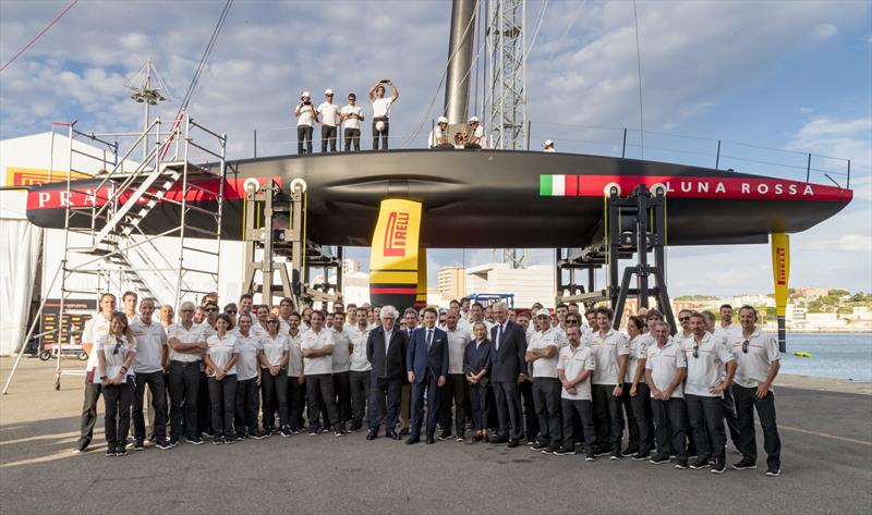 Luna Rossa Prada Pirelli - launching AC75 - Cagliari, Sardinia - October 2, 2019 photo copyright Carlo Borlenghi taken at Circolo della Vela Sicilia and featuring the AC75 class