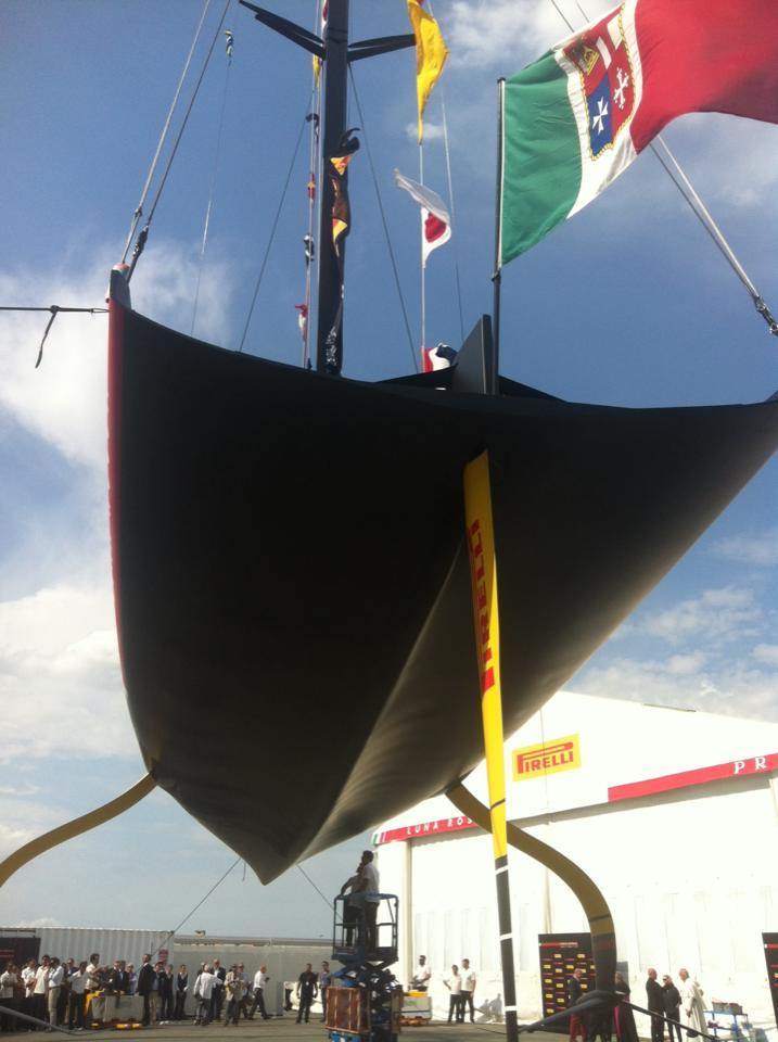 Luna Rossa Prada Pirelli - launching AC75 - Cagliari, Sardinia - October 2, 2019 photo copyright FareVela taken at Circolo della Vela Sicilia and featuring the AC75 class