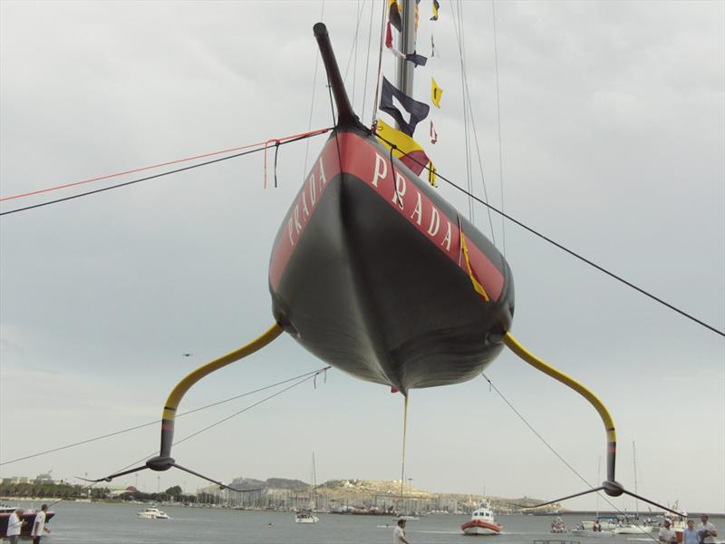 Luna Rossa Prada Pirelli - launching AC75 - Cagliari, Sardinia - October 2, 2019 photo copyright FareVela taken at Circolo della Vela Sicilia and featuring the AC75 class