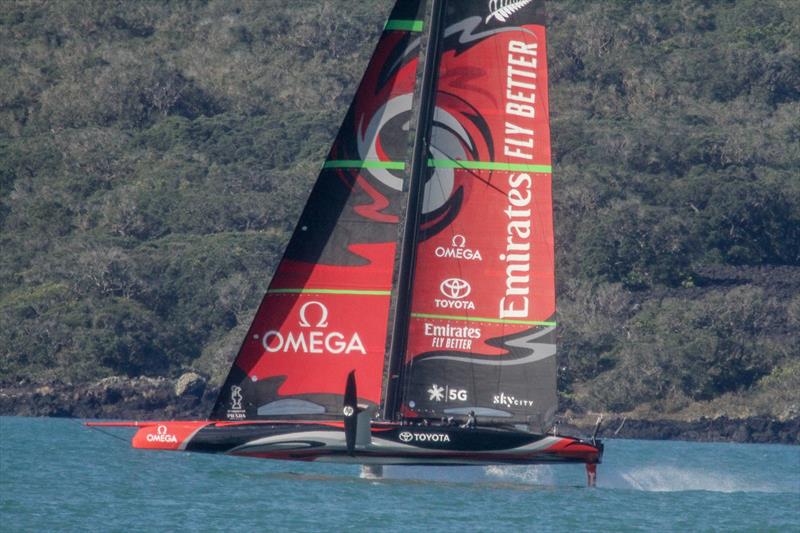 Emirates Team New Zealand - Waitemata Harbour - October 12, 2019 photo copyright Richard Gladwell taken at Royal New Zealand Yacht Squadron and featuring the AC75 class