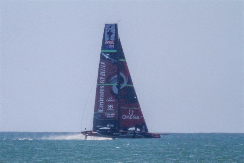 Emirates Team New Zealand - Waitemata Harbour - October 12, 2019 photo copyright Richard Gladwell taken at Royal New Zealand Yacht Squadron and featuring the AC75 class