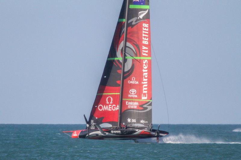 Emirates Team New Zealand - Waitemata Harbour - October 12, 2019 photo copyright Richard Gladwell taken at Royal New Zealand Yacht Squadron and featuring the AC75 class