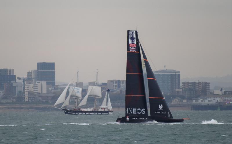 INEOS Team UK test sailing in the Solent - October 2019 - photo © John Green