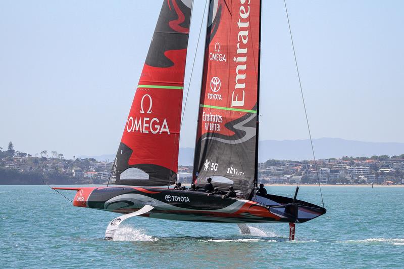 Te Aihe - Emirates Team New Zealand - Waitemata Harbour - November 4, 2019 photo copyright Richard Gladwell / Sail-World.com taken at Royal New Zealand Yacht Squadron and featuring the AC75 class