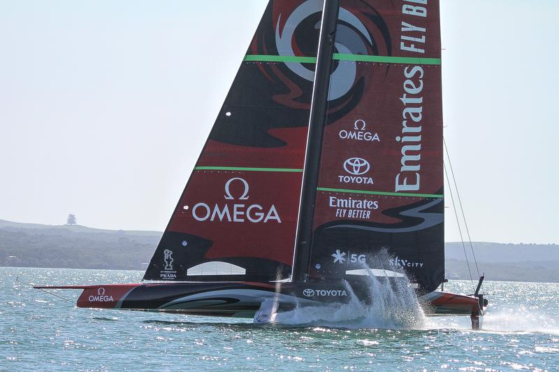 Te Aihe - Emirates Team New Zealand - Waitemata Harbour - November 4, 2019 photo copyright Richard Gladwell / Sail-World.com taken at Royal New Zealand Yacht Squadron and featuring the AC75 class