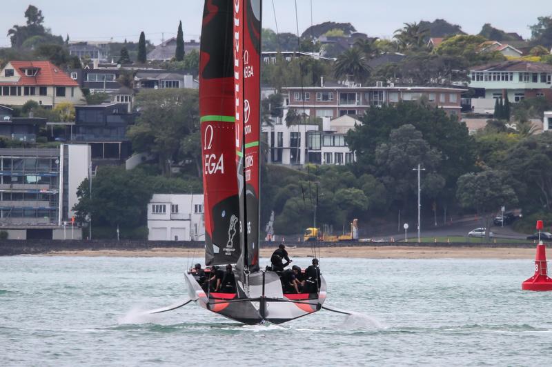 Emirates Team New Zealand gets amongst the 49ers ahead of the 2019 Hyundai World Championship - Waitemata Harbour - November 19, 2019 - photo © Richard Gladwell / Sail-World.com