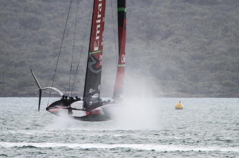 Emirates Team New Zealand - Waitemata Harbour - November 20, 2019 photo copyright Richard Gladwell / Sail-World.com taken at Royal New Zealand Yacht Squadron and featuring the AC75 class