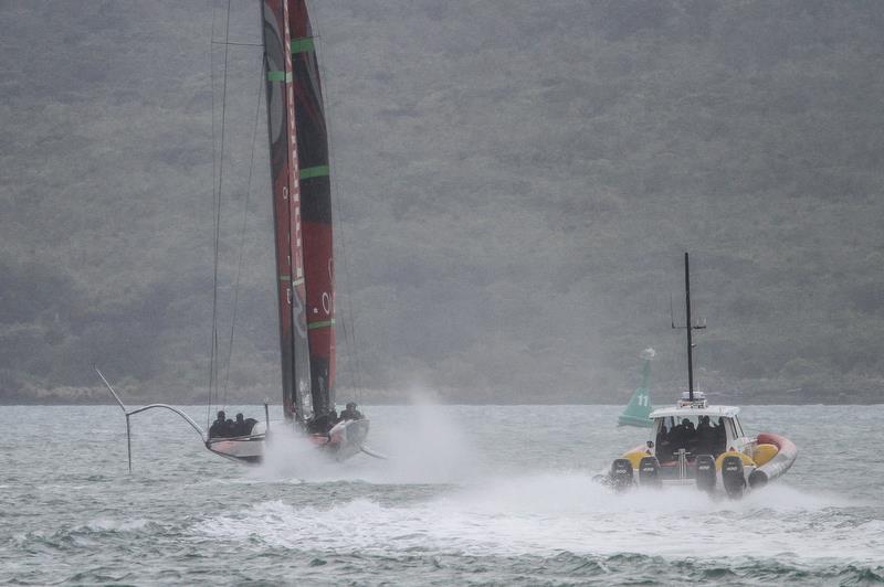 Emirates Team New Zealand - Waitemata Harbour - November 20, 2019 photo copyright Richard Gladwell / Sail-World.com taken at Royal New Zealand Yacht Squadron and featuring the AC75 class