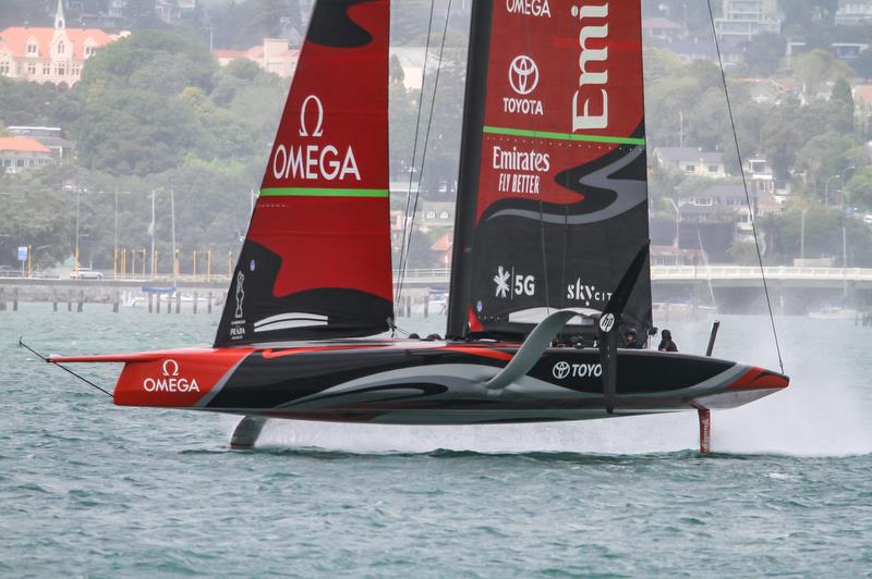 Emirates Team New Zealand - Waitemata Harbour - November 20, 2019 photo copyright Richard Gladwell / Sail-World.com taken at Royal New Zealand Yacht Squadron and featuring the AC75 class