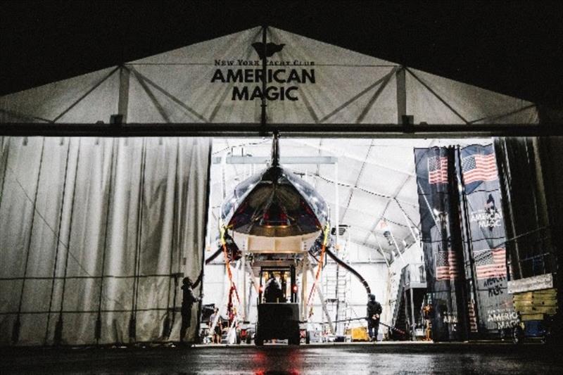 American Magic and its cutting-edge racing boats have returned to Pensacola for winter training after completing operations near Newport, Rhode Island photo copyright American Magic / Amory Ross taken at  and featuring the AC75 class