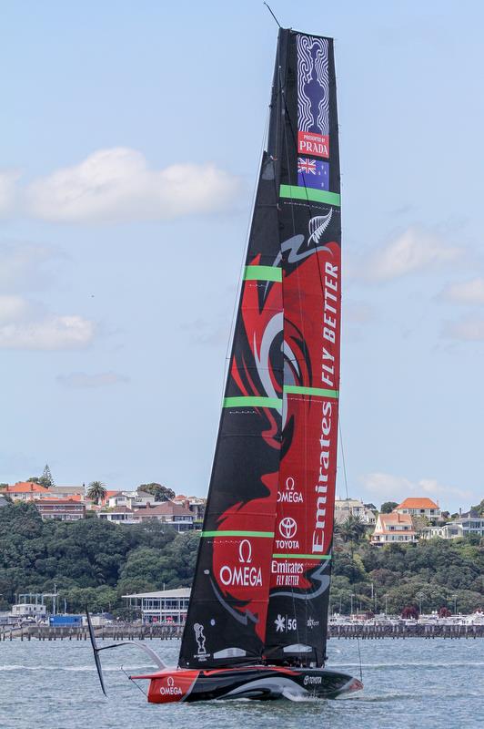 - Te Aihe - Waitemata Harbour - December 10, 2019 photo copyright Richard Gladwell / Sail-World.com taken at Royal New Zealand Yacht Squadron and featuring the AC75 class