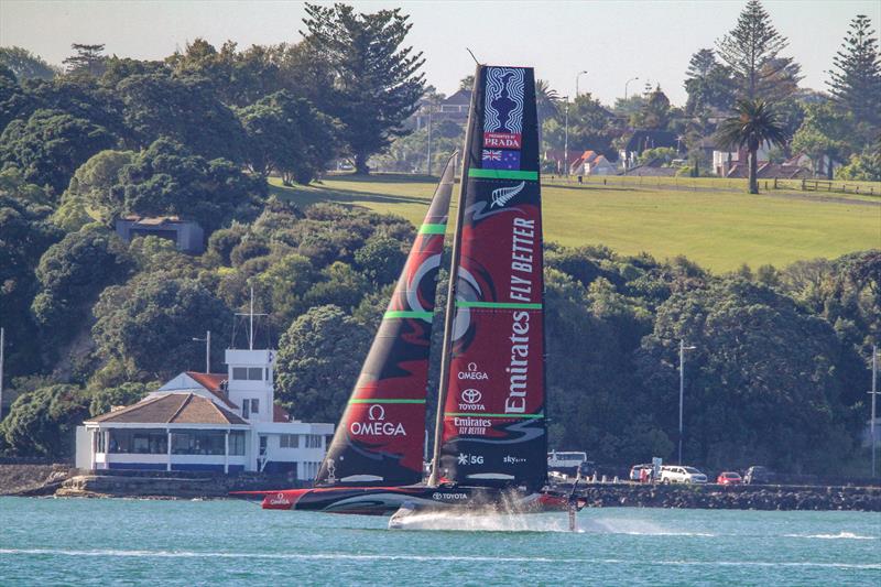 Emirates Team New Zealand - AC75 - Te Aihe - December 11, 2019, Waitemata Harbour photo copyright Richard Gladwell / Sail-World.com taken at Royal New Zealand Yacht Squadron and featuring the AC75 class