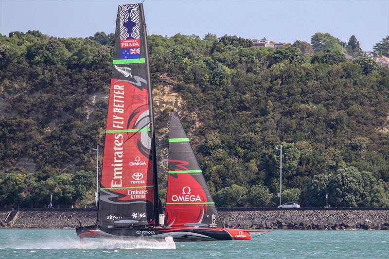 Emirates Team New Zealand - AC75 - Te Aihe - December 11, 2019, Waitemata Harbour photo copyright Richard Gladwell / Sail-World.com taken at Royal New Zealand Yacht Squadron and featuring the AC75 class