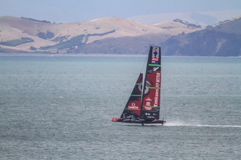 Emirates Team New Zealand in virtually the  landlocked 'The Paddock' - January 8, 2020 photo copyright Richard Gladwell / Sail-World.com taken at Royal New Zealand Yacht Squadron and featuring the AC75 class
