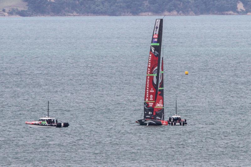 Time for another team talk - Emirates Team New Zealand in The Paddock - January 8, 2020 - photo © Richard Gladwell / Sail-World.com