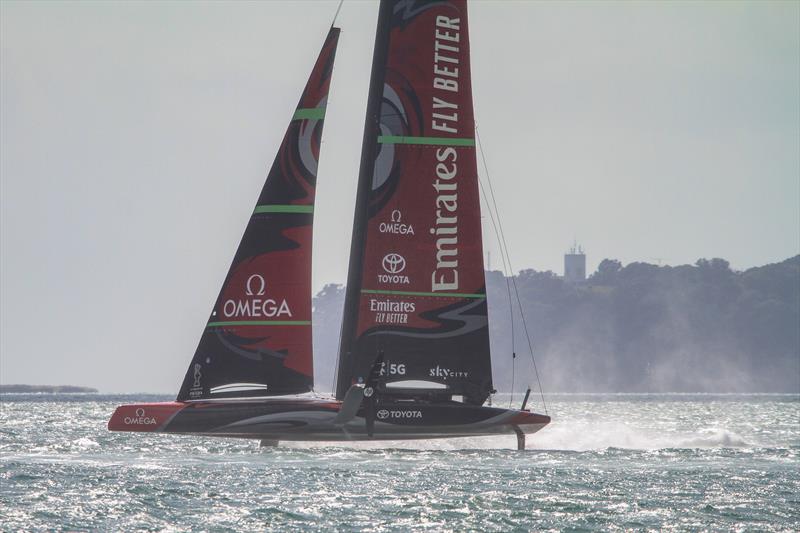 Emirates Team New Zealand's AC75 - January 10, 2020 photo copyright Richard Gladwell / Sail-World.com taken at Royal New Zealand Yacht Squadron and featuring the AC75 class