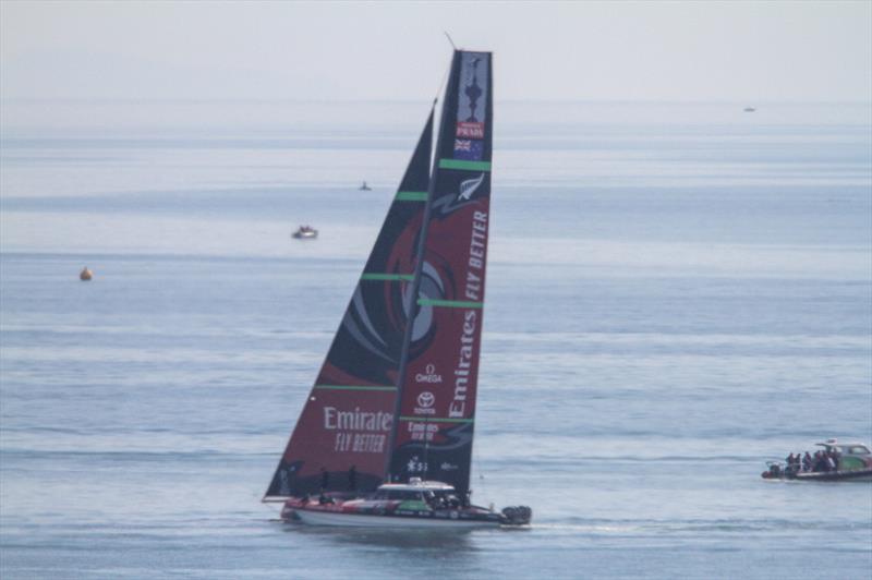 Emirates Team New Zealand - Waitemata Harbour - January 13, 2020 photo copyright Richard Gladwell / Sail-World.com taken at Royal New Zealand Yacht Squadron and featuring the AC75 class