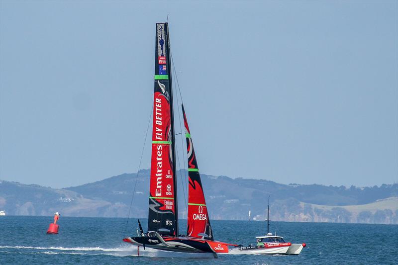 AC75 - Emirates Team New Zealand - Waitemata Harbour, January 15, 2020 photo copyright Richard Gladwell / Sail-World.com taken at Royal New Zealand Yacht Squadron and featuring the AC75 class