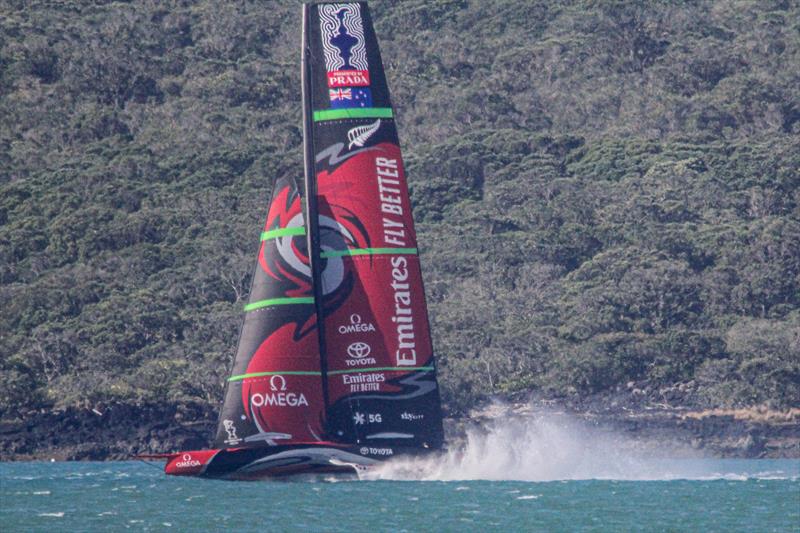 Emirates Team New Zealand - Waitemata harbour - January 15, 2020 photo copyright Richard Gladwell / Sail-World.com taken at Royal New Zealand Yacht Squadron and featuring the AC75 class