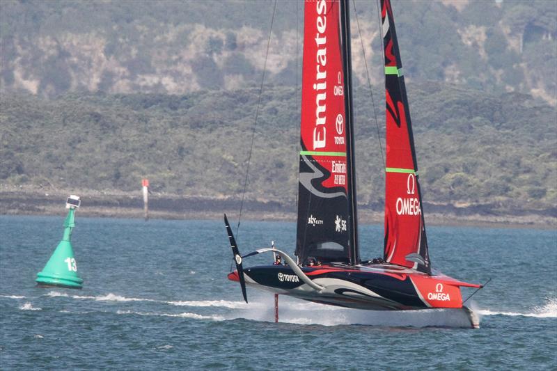  - Waitemata Harbour - Te Aihe AC75 last sail before leaving for Europe - January 15, 2020 photo copyright Richard Gladwell / Sail-World.com taken at Royal New Zealand Yacht Squadron and featuring the AC75 class