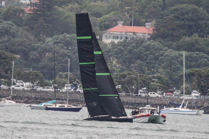 Te Kahu - first sail - Emirates Team New Zealand test AC75 - Waitemata Harbour - January 28, 2020 - photo © Richard Gladwell / Sail-World.com