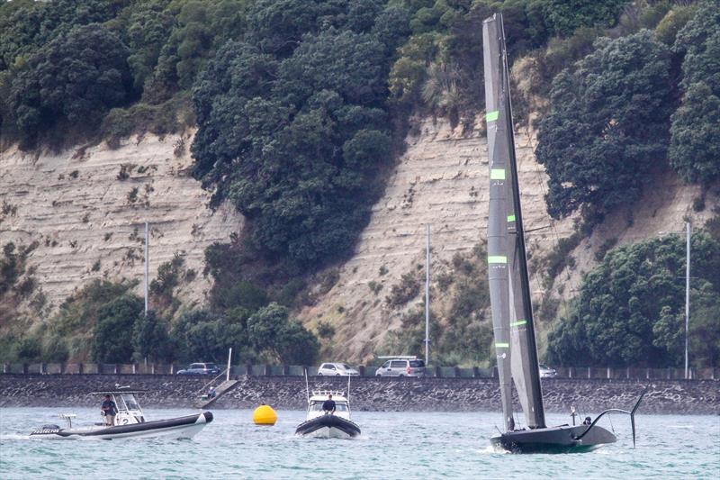 Te Kahu - Emirates Team New Zealand test AC75 - Waitemata Harbour - January 29, 2020 photo copyright Richard Gladwell / Sail-World.com taken at Royal New Zealand Yacht Squadron and featuring the AC75 class