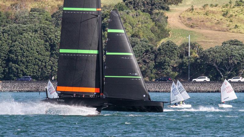 - Te Kahu - Emirates Team New Zealand - Waitemata Harbour - February 20, 2020 photo copyright Richard Gladwell / Sail-World.com taken at Royal New Zealand Yacht Squadron and featuring the AC75 class