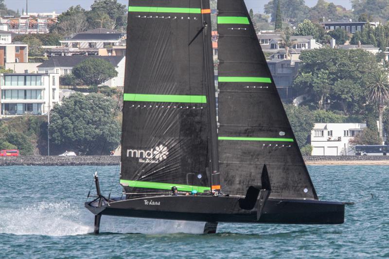 - Te Kahu - Emirates Team New Zealand - Waitemata Harbour - February 19, 2020 photo copyright Richard Gladwell / Sail-World.com taken at Royal New Zealand Yacht Squadron and featuring the AC75 class