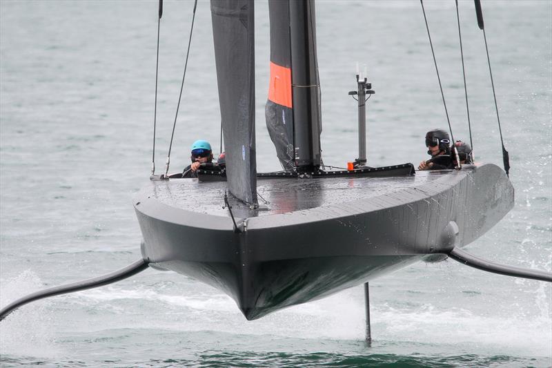 Emirates Team New Zealand's test boat training on the Waitemata - March 2020 - photo © Richard Gladwell / Sail-World.com