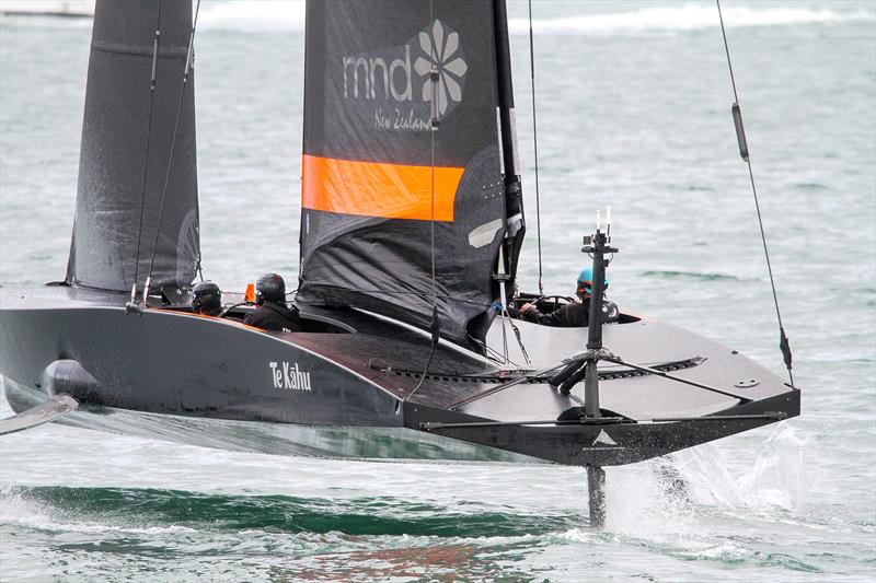 Emirates Team New Zealand's test boat training on the Waitemata - March 2020 - photo © Richard Gladwell / Sail-World.com