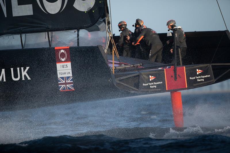 Sir Jim Ratcliffe on-board Britannia ahead of the first America's Cup World Series regatta in Cagliari, this April photo copyright Lloyd Images / Mark Lloyd taken at Royal Yacht Squadron and featuring the AC75 class