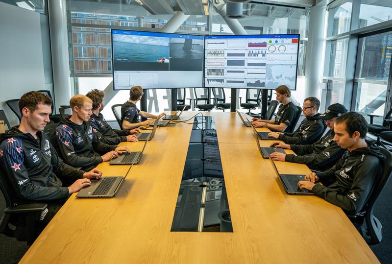 The Emirates Team NZ design team are working from home in the Lockdown photo copyright Emirates Team New Zealand taken at Royal New Zealand Yacht Squadron and featuring the AC75 class