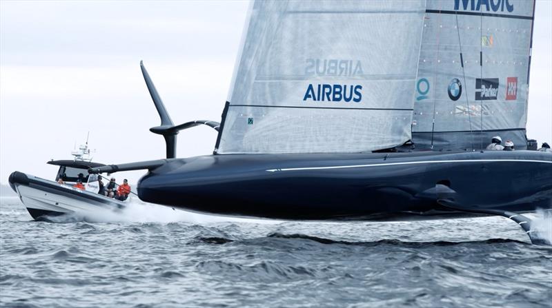 From a 17-foot kayak to a 75-foot hydrofoiling monohull; a rare watersports journey photo copyright American Magic taken at New York Yacht Club and featuring the AC75 class