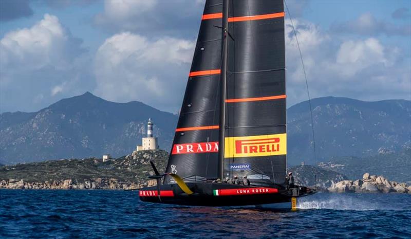 Luna Rossa training off Sardinia - May 2020 photo copyright Carlo Borlenghi / Luna Rossa taken at Circolo della Vela di Roma and featuring the AC75 class