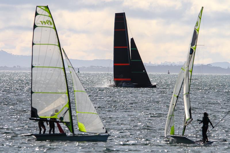 Emirates Team NZ's Test boat - Te Kahu - Waitemata Harbour, June 2020 - photo © Richard Gladwell / Sail-World.com