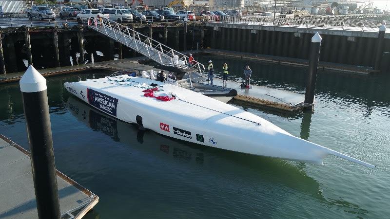 Defiant arrives at the new team base in Auckland, New Zealand - photo © America's Cup