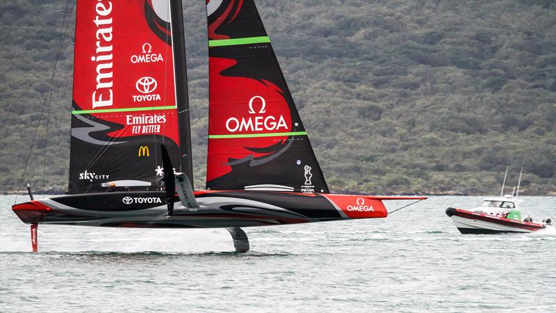 Emirates Team NZ' s AC75 Te Aihe - Auckland - July 1, 2020 photo copyright Richard Gladwell / Sail-World.com taken at Royal New Zealand Yacht Squadron and featuring the AC75 class