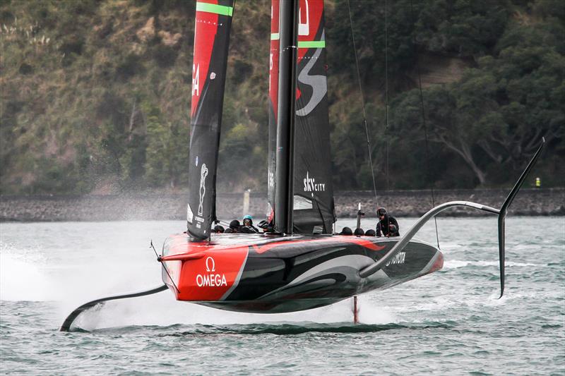 Emirates Team NZ' s AC75 Te Aihe - Auckland - July 1, 2020 - photo © Richard Gladwell / Sail-World.com