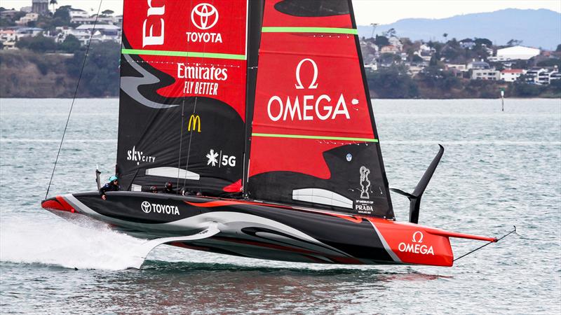 Emirates Team NZ' s AC75 Te Aihe - Auckland - July 1, 2020 - photo © Richard Gladwell / Sail-World.com