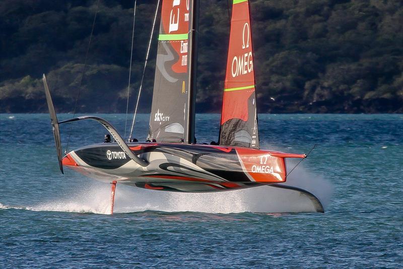 Te Aihe - AC75 - Emirates Team New Zealand - July 12, 2020 - Waitemata Harbour, Auckland, New Zealand photo copyright Richard Gladwell / Sail-World.com taken at Royal New Zealand Yacht Squadron and featuring the AC75 class