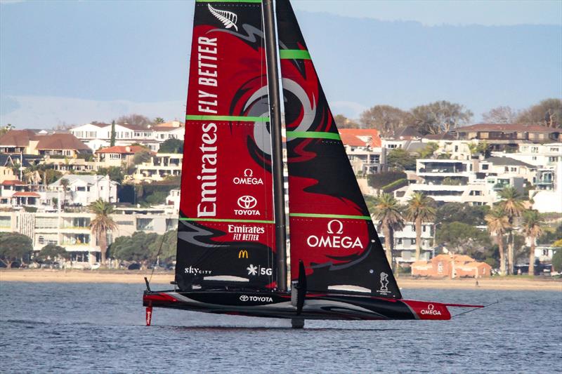 Te Aihe - AC75 - Emirates Team New Zealand - July 13, 2020 - Waitemata Harbour, Auckland, New Zealand - photo © Richard Gladwell / Sail-World.com