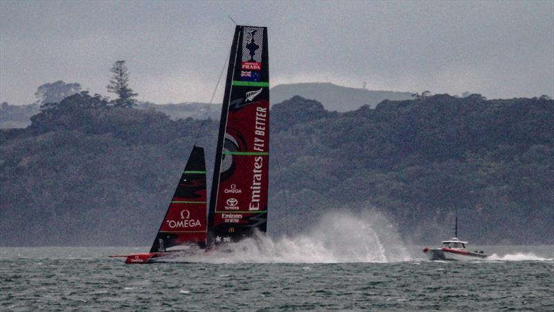 Te Aihe - AC75 - Emirates Team New Zealand - July 15, 2020 - Waitemata Harbour, Auckland, New Zealand - photo © Richard Gladwell / Sail-World.com