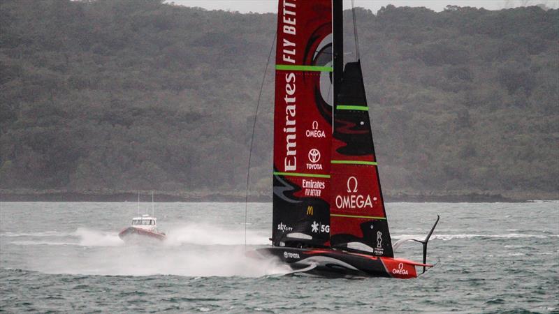 Te Aihe - AC75 - Emirates Team New Zealand - July 15, 2020 - Waitemata Harbour, Auckland, New Zealand - photo © Richard Gladwell / Sail-World.com