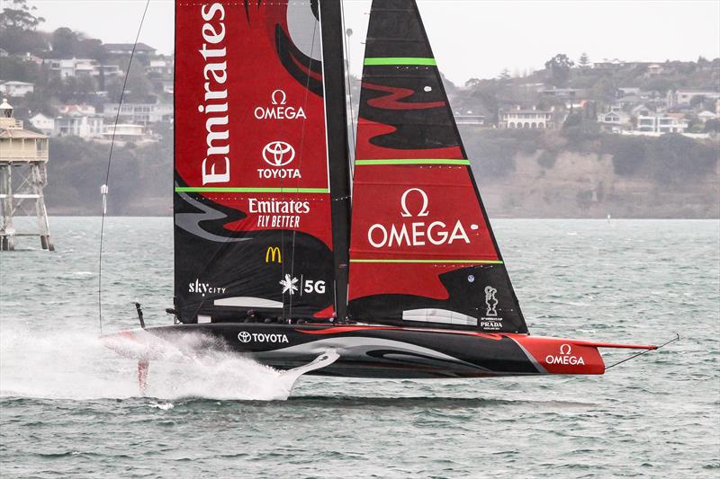 Te Aihe - AC75 - Emirates Team New Zealand - July 15, 2020 - Waitemata Harbour, Auckland, New Zealand - photo © Richard Gladwell / Sail-World.com