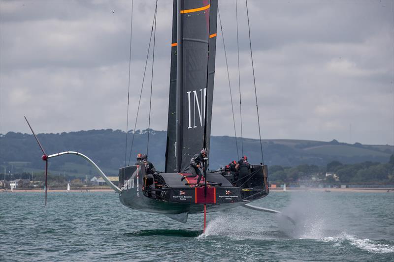 INEOS Team UK - AC75 - Britannia - Portsmouth, UK - July 16, 2020 photo copyright Cameron Gregory taken at Royal Yacht Squadron and featuring the AC75 class