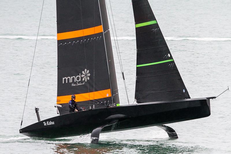 Peter Burling on the helm while Te Kahu climbs - July 21, 2020 - photo © Richard Gladwell / Sail-World.com