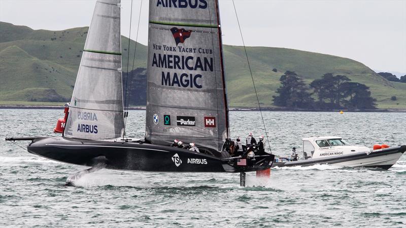 American Magic - Waitemata Harbour - Auckland - America's Cup 36 - July 30, 2020 photo copyright Richard Gladwell / Sail-World.com taken at Royal New Zealand Yacht Squadron and featuring the AC75 class