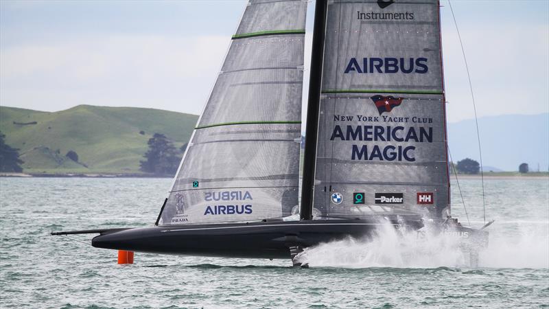 American Magic - Waitemata Harbour - Auckland - America's Cup 36 - July 30, 2020 photo copyright Richard Gladwell / Sail-World.com taken at Royal New Zealand Yacht Squadron and featuring the AC75 class