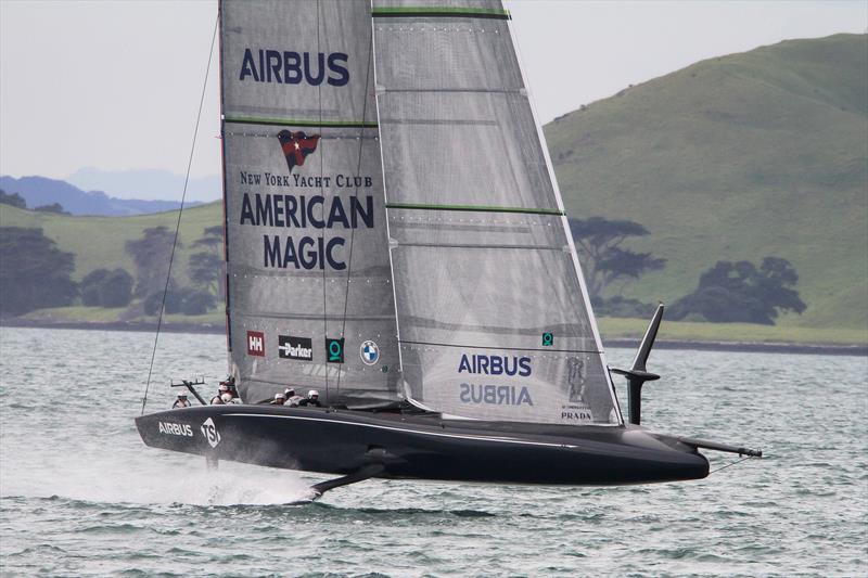 American Magic - Waitemata Harbour - Auckland - America's Cup 36 - July 30, 2020 photo copyright Richard Gladwell / Sail-World.com taken at Royal New Zealand Yacht Squadron and featuring the AC75 class